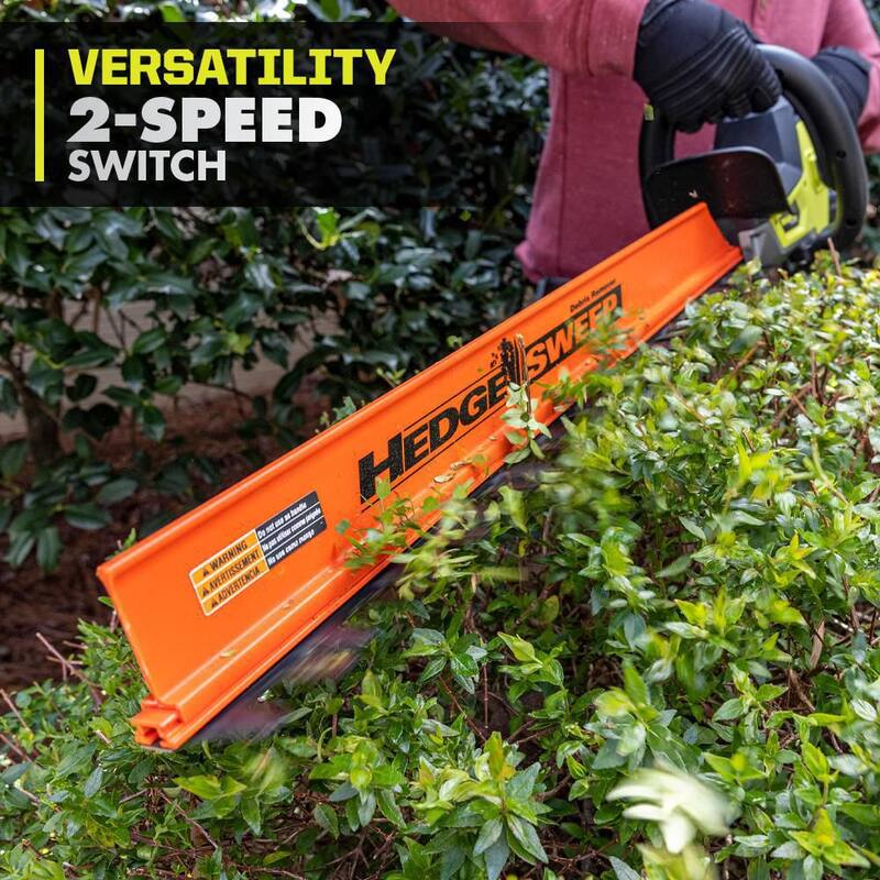 RYOBI 40V HP Brushless Whisper Series 165 MPH 730 CFM Backpack Blower & Hedge Trimmer w/ (2) 6.0 Ah Batteries & Charger - RY404170-HDG