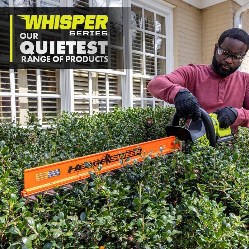 RYOBI 40V HP Brushless Whisper Series 165 MPH 730 CFM Backpack Blower & Hedge Trimmer w/ (2) 6.0 Ah Batteries & Charger - RY404170-HDG