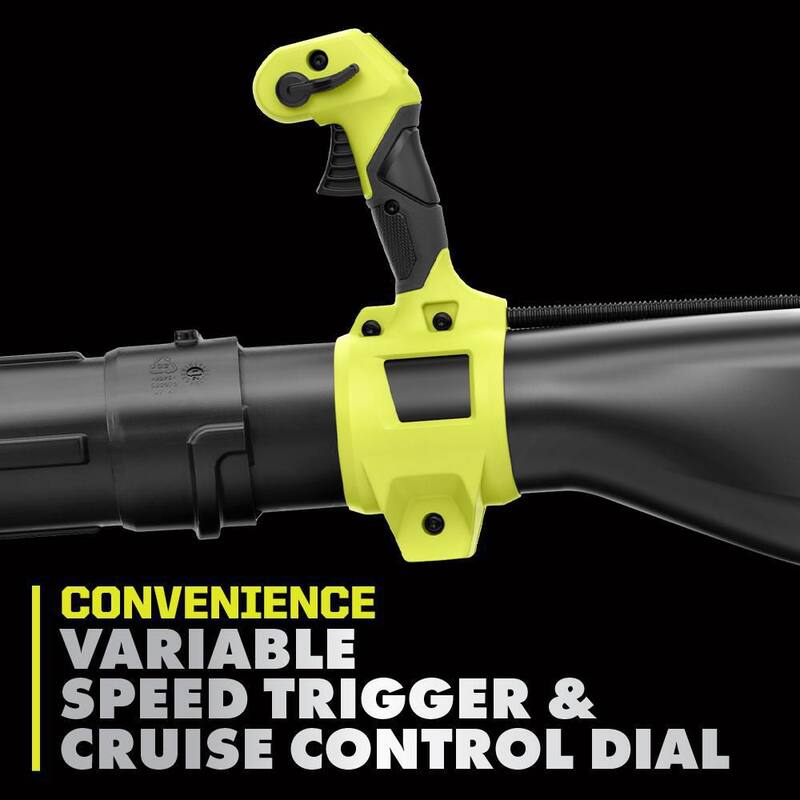 RYOBI 40V HP Brushless Whisper Series 165 MPH 730 CFM Backpack Blower & Hedge Trimmer w/ (2) 6.0 Ah Batteries & Charger - RY404170-HDG