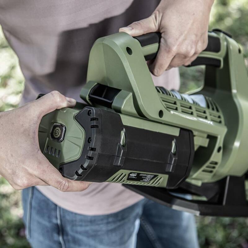 Green Machine 62-Volt 113 MPH 600 CFM Battery Lithium-Ion Brushless Cordless Handheld Leaf Blower - GMLB6202-TO