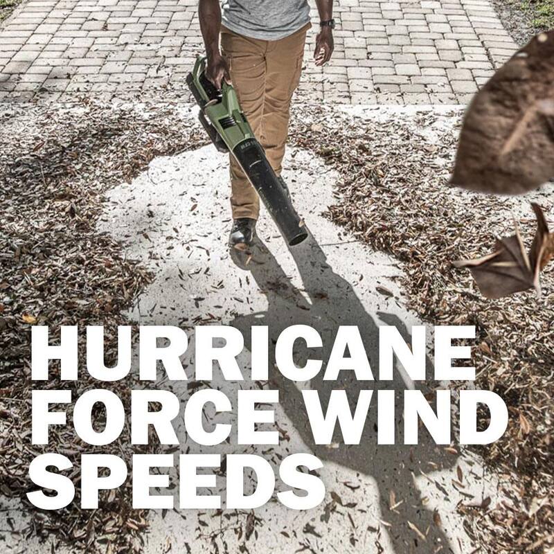 Green Machine 62-Volt 113 MPH 600 CFM Battery Lithium-Ion Brushless Cordless Handheld Leaf Blower - GMLB6202-TO