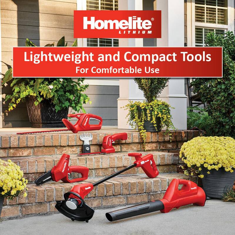 Homelite 12 Volt Lithium 90 MPH 160 CFM Cordless Battery Blower with Internal 2.5 Ah Battery and Charger - HOMBL10