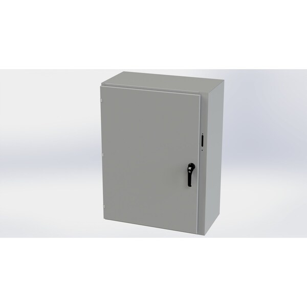 Saginaw Control & Engineering Carbon Steel Electrical Enclosures, 42 in H, 16 in D, 31.38 in W, NEMA 3R, 4, 12, 13, Hinged - SCE-42XEL3116LP