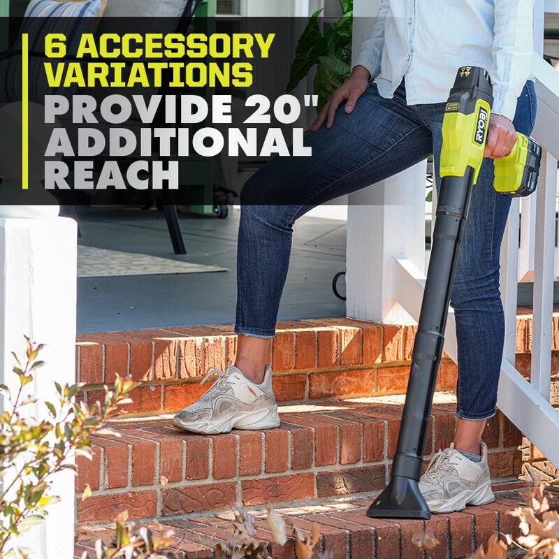 RYOBI ONE+ HP 18V Brushless 220 CFM 140 MPH Blower & 18V Brushless 8 in. Battery Compact Chainsaw w/4.0 Ah Battery & Charger - PSBLB01K-PSBCW01B