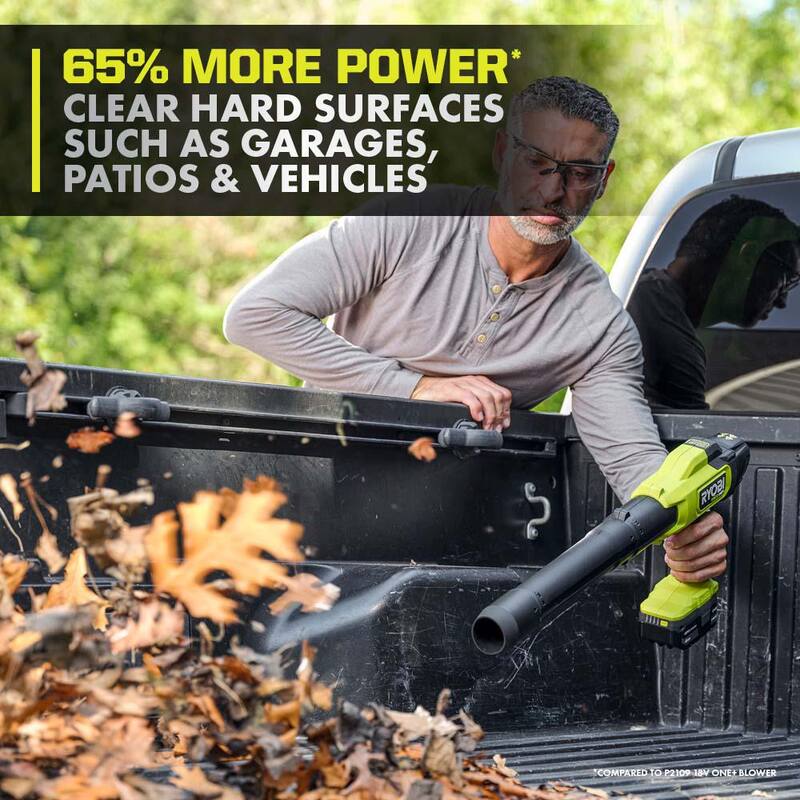 RYOBI ONE+ HP 18V Brushless 220 CFM 140 MPH Blower & 18V Brushless 8 in. Battery Compact Chainsaw w/4.0 Ah Battery & Charger - PSBLB01K-PSBCW01B