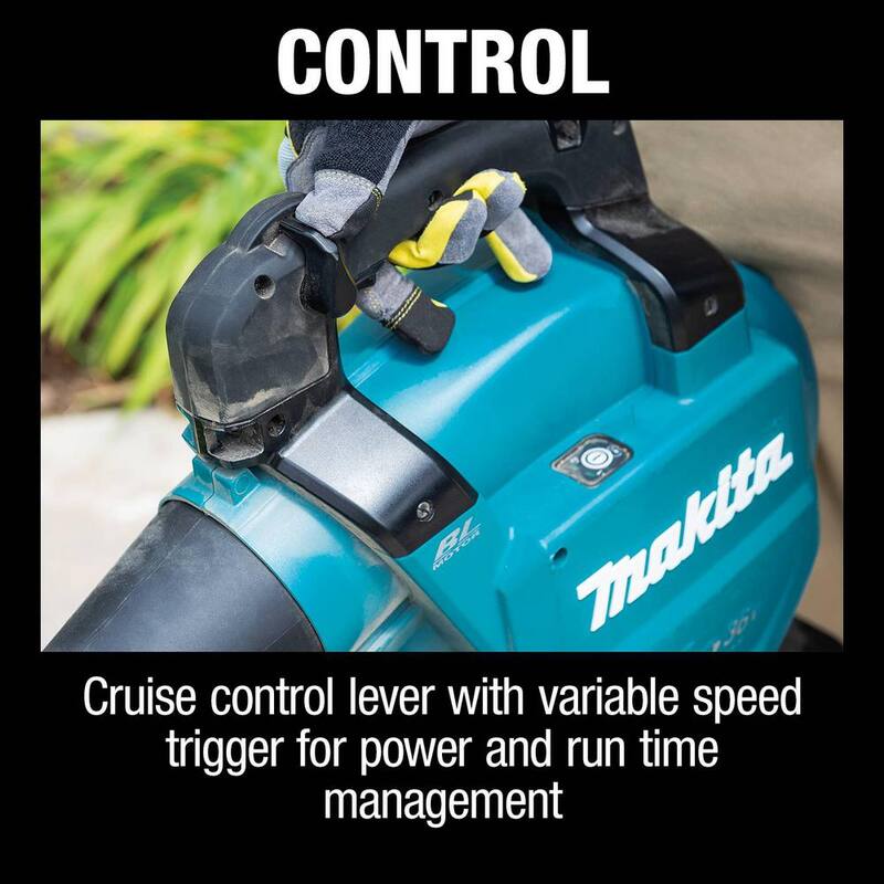 Makita 120 MPH 473 CFM LXT 18V X2 (36V) Commercial Lithium-Ion Brushless Cordless Leaf Blower Kit (5.0 Ah) - XBU04PT
