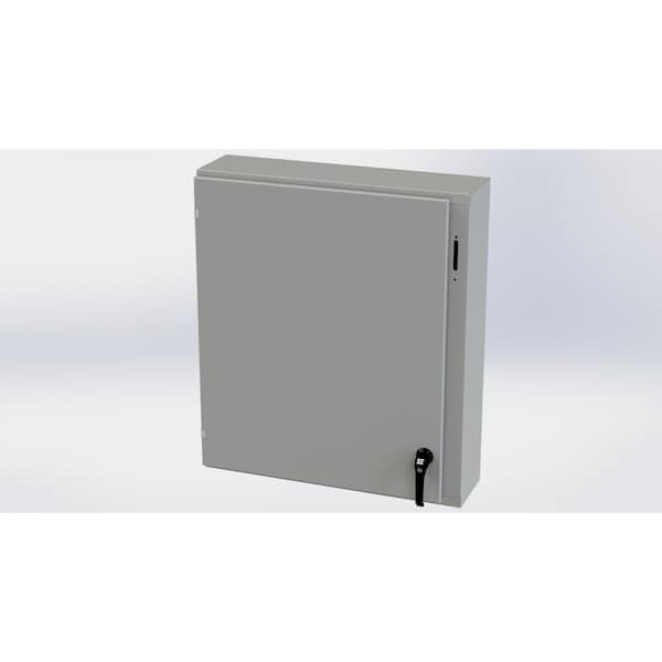 Saginaw Control & Engineering Carbon Steel Electrical Enclosures, 36 in H, 8 in D, 31.38 in W, NEMA 3R, 4, 12, 13, Hinged - SCE-36XEL3108LP