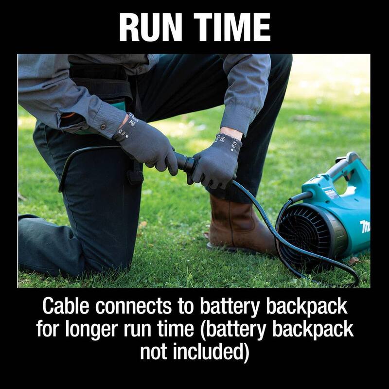 Makita 36V 157 mph 622 CFM ConnectX Cordless Brushless Blower, Connector Cable (Tool Only) - CBU01Z