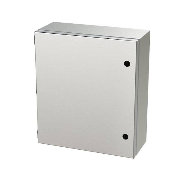Saginaw Control & Engineering 304 Stainless Steel Electrical Enclosures, 16 in H, 6 in D, 14 in W, NEMA 3R, 4, 4X, 12, 13, Hinged - SCE-1614ELJSS