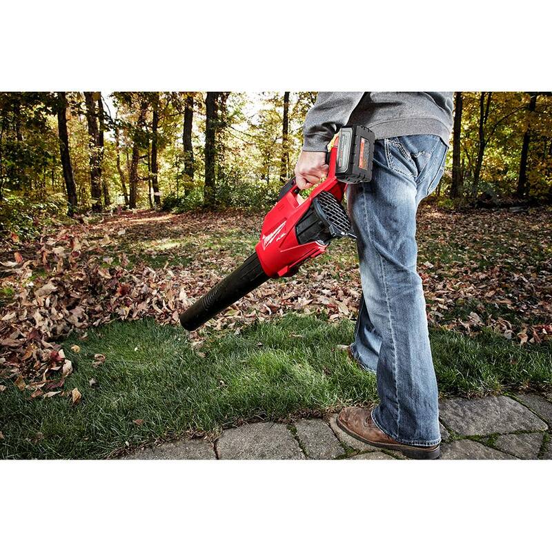 Milwaukee M18 FUEL 120 MPH 450 CFM 18V Lithium-Ion Brushless Cordless Blower w/M18 HATCHET Pruning Saw, 8.0 Ah Battery, Charger - 2724-21HD-3004-20