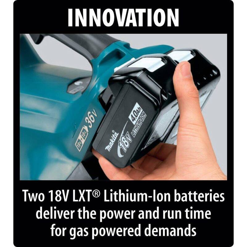 Makita 120 MPH 473 CFM LXT 18V X2 (36V) Brushless Leaf Blower with LXT 18V Battery Pack 5.0Ah (2-Pack) - XBU02Z-BL1850B2