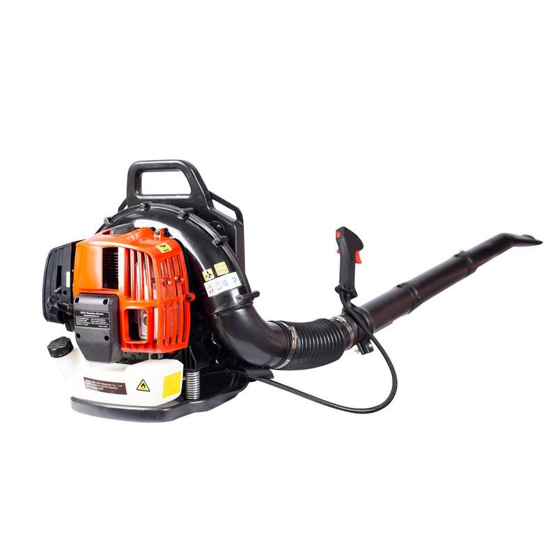 Afoxsos Black and Red 530 CFM 52cc 2-Cycle Gas Backpack Leaf Blower with Extension Tube - HDMX1589
