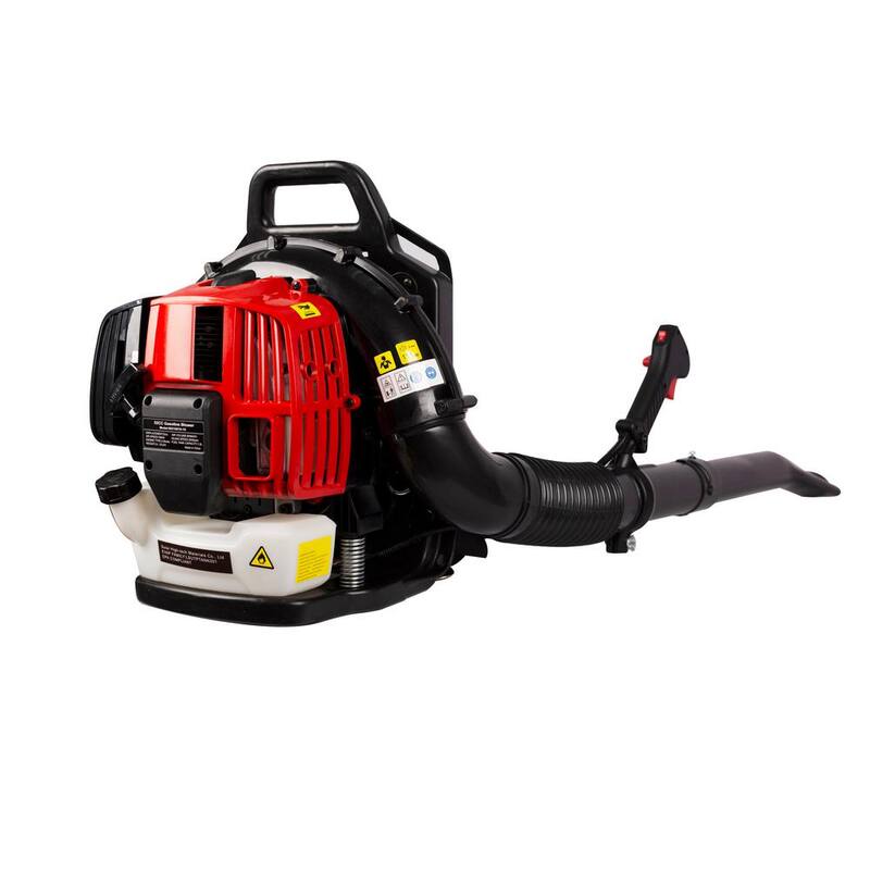 Afoxsos Black and Red 530 CFM 52cc 2-Cycle Gas Backpack Leaf Blower with Extension Tube - HDMX1589