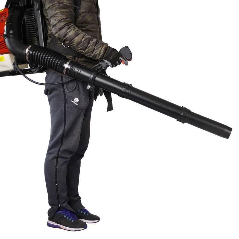 Huluwat 200 MPH 750 CFM 76CC 4-Stroke Gasoline Leaf Blower with Adjustable Shoulder Straps - S-114807