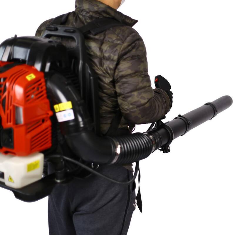 Huluwat 200 MPH 750 CFM 76CC 4-Stroke Gasoline Leaf Blower with Adjustable Shoulder Straps - S-114807