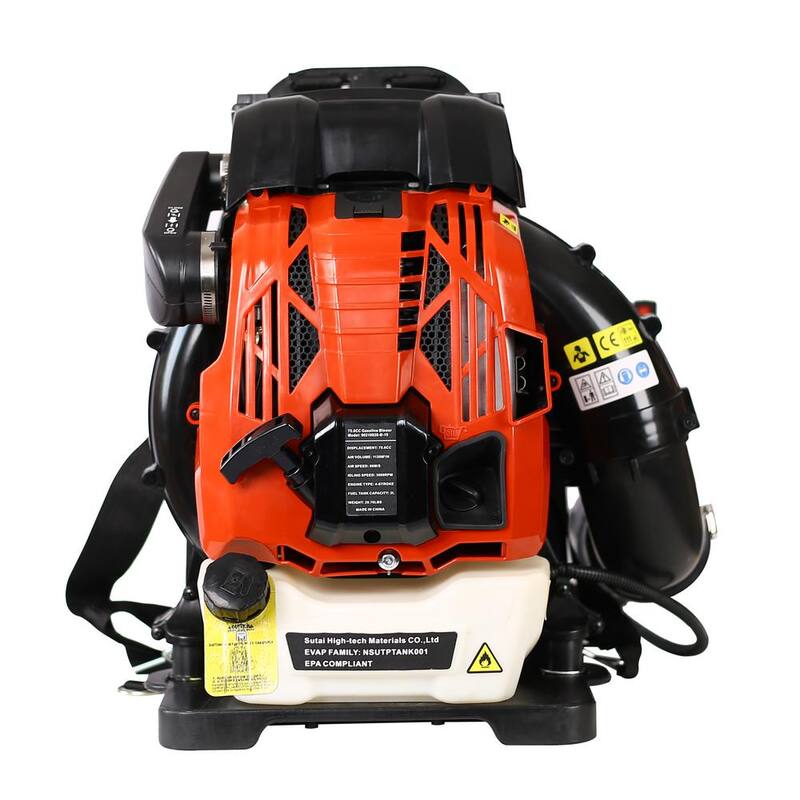 Huluwat 200 MPH 750 CFM 76CC 4-Stroke Gasoline Leaf Blower with Adjustable Shoulder Straps - S-114807