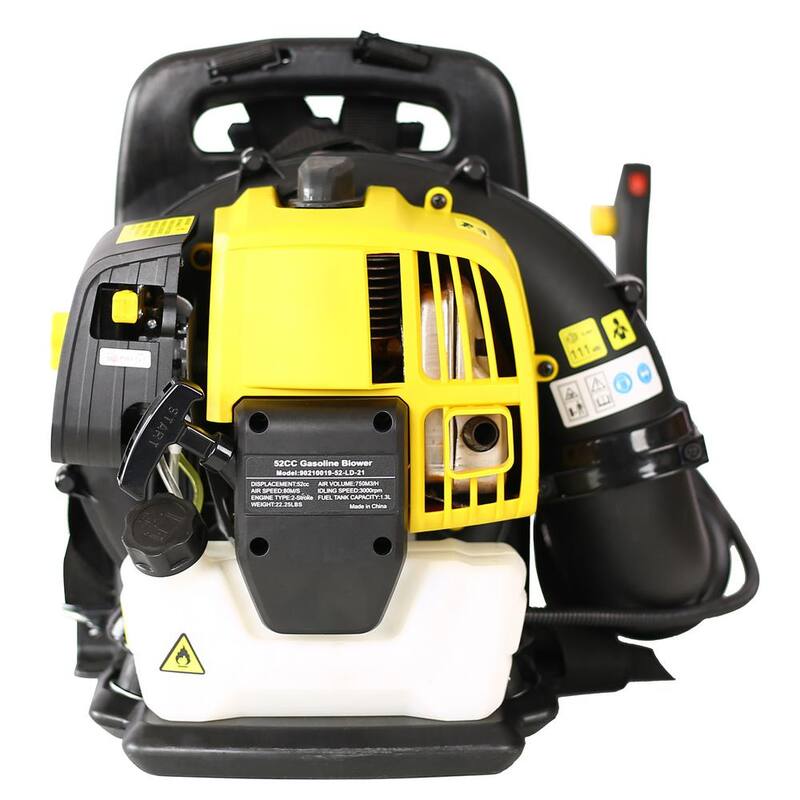 Huluwat 248 MPH 530 CFM 52CC 2-Stroke Engine Gas Powered Leaf Blower in Orange - DJ-W46537643