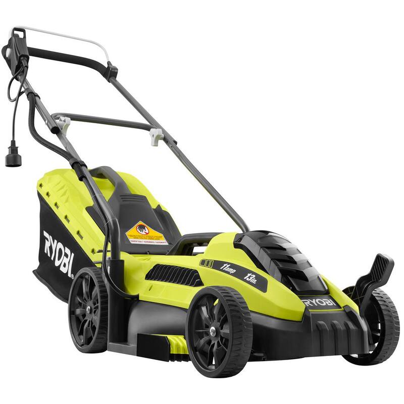 RYOBI 13 in. 11 Amp Corded Electric Walk Behind Push Mower - RYAC130-S