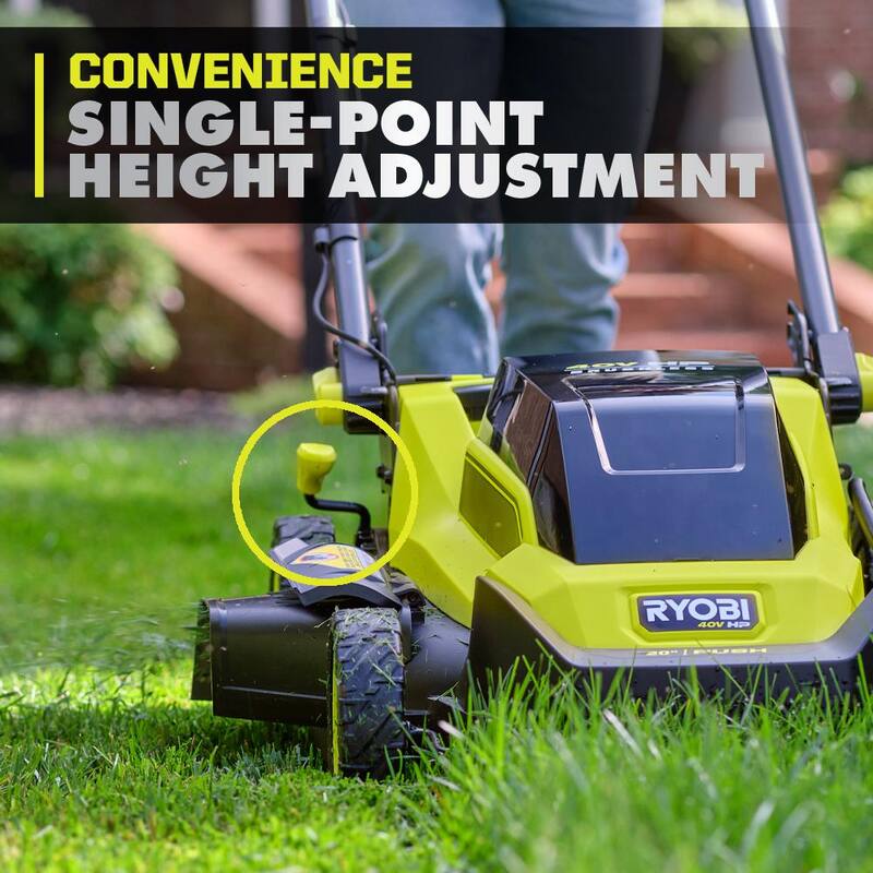 RYOBI 40V HP Brushless 20 in. Cordless Battery Walk Behind Push Mower with 6.0 Ah Battery and Charger - RY401170