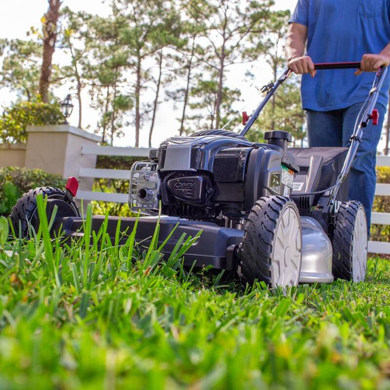 Murray 21 in. 140 cc Briggs and Stratton Walk Behind Gas Push Lawn Mower with Height Adjustment and with Mulch Bag - MNA152703