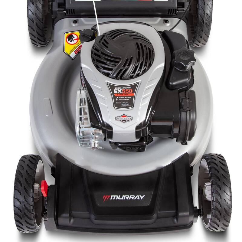 Murray 21 in. 140 cc Briggs and Stratton Walk Behind Gas Push Lawn Mower with Height Adjustment and with Mulch Bag - MNA152703