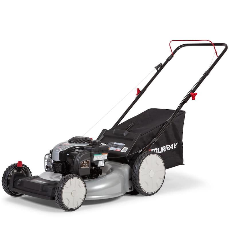 Murray 21 in. 140 cc Briggs and Stratton Walk Behind Gas Push Lawn Mower with Height Adjustment and with Mulch Bag - MNA152703
