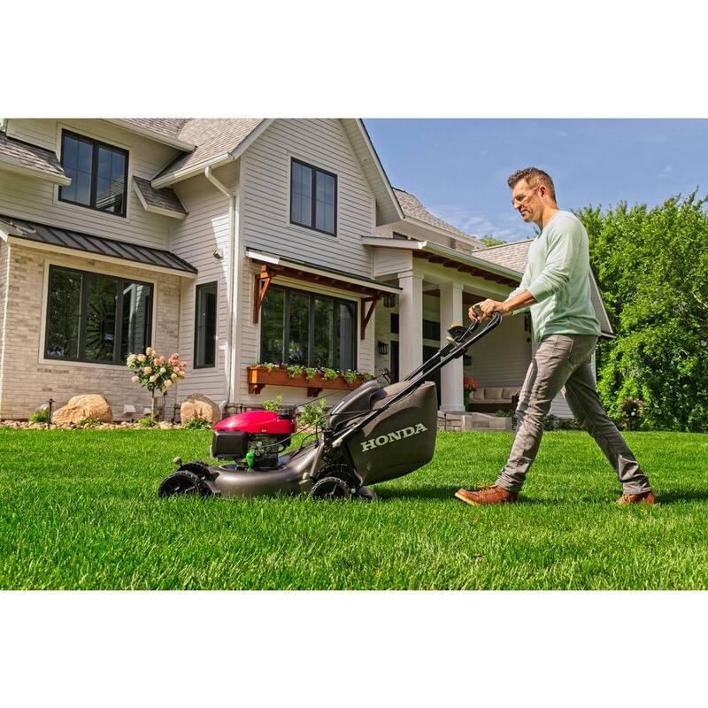 Honda 21 in. 3-in-1 Variable Speed Gas Walk Behind Self Propelled Lawn Mower with Blade Stop - HRN216VYAD