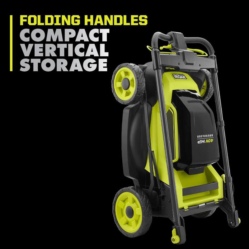 RYOBI 40V HP Brushless 20 in. Cordless Electric Battery Walk Behind Self-Propelled Mower with 6.0 Ah Battery and Charger - RY401180