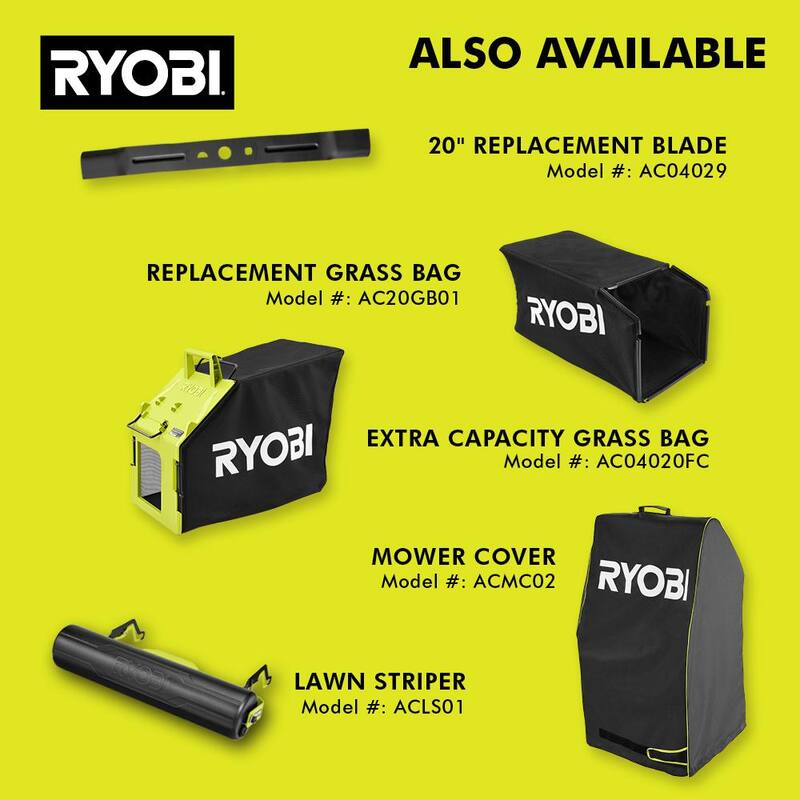 RYOBI 40V HP Brushless 20 in. Cordless Electric Battery Walk Behind Self-Propelled Mower with 6.0 Ah Battery and Charger - RY401180
