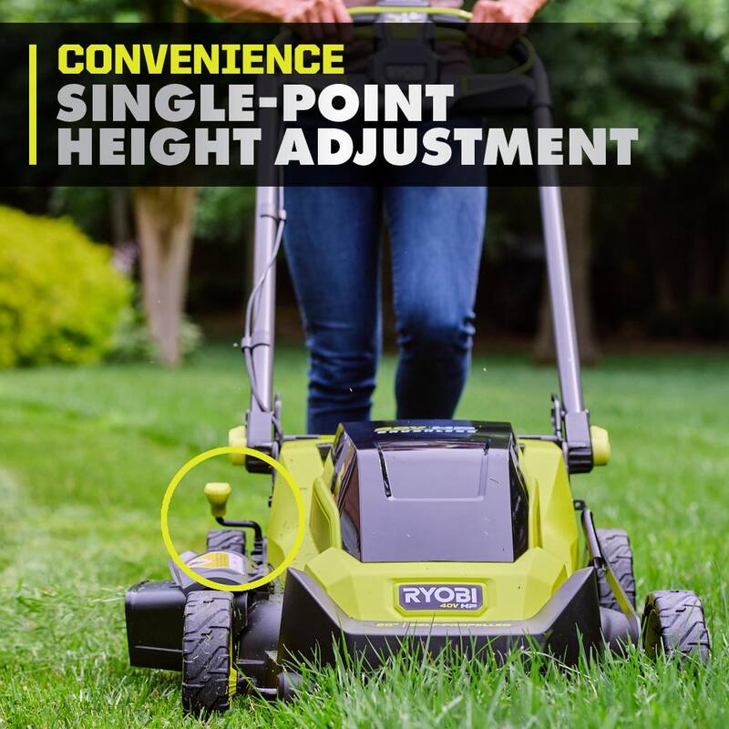 RYOBI 40V HP Brushless 20 in. Cordless Electric Battery Walk Behind Self-Propelled Mower with 6.0 Ah Battery and Charger - RY401180