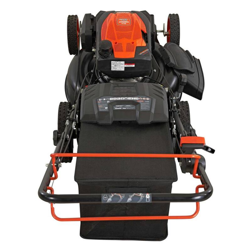 YARDMAX 22 in. 201 cc SELECT PACE 6 Speed CVT High Wheel RWD 3-in-1 Gas Walk Behind Self Propelled Lawn Mower - YG2760