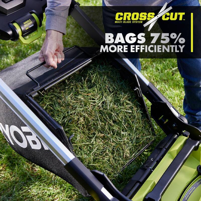 RYOBI 40V HP Brushless Whisper Series 21. in Walk Behind Self-Propelled All Wheel Drive Mower - (2) 6.0 Ah Batteries & Charger - RY401210
