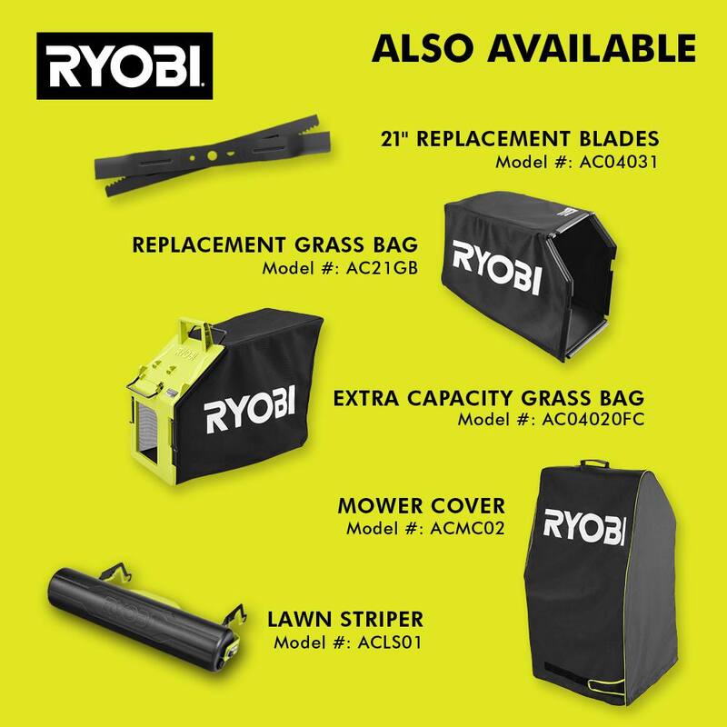 RYOBI 40V HP Brushless Whisper Series 21. in Walk Behind Self-Propelled All Wheel Drive Mower - (2) 6.0 Ah Batteries & Charger - RY401210