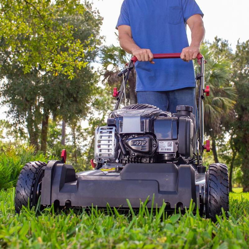 Murray 22 in. 140 cc Briggs & Stratton Walk Behind Gas Self-Propelled Lawn Mower with Front Wheel Drive and Bagger - MNA153003