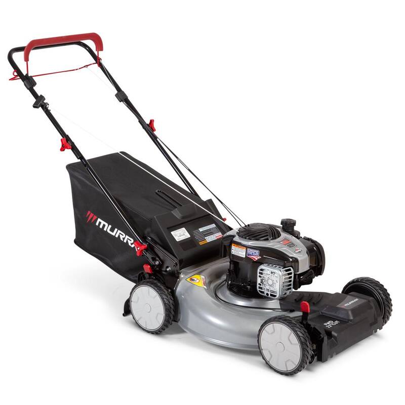 Murray 22 in. 140 cc Briggs & Stratton Walk Behind Gas Self-Propelled Lawn Mower with Front Wheel Drive and Bagger - MNA153003
