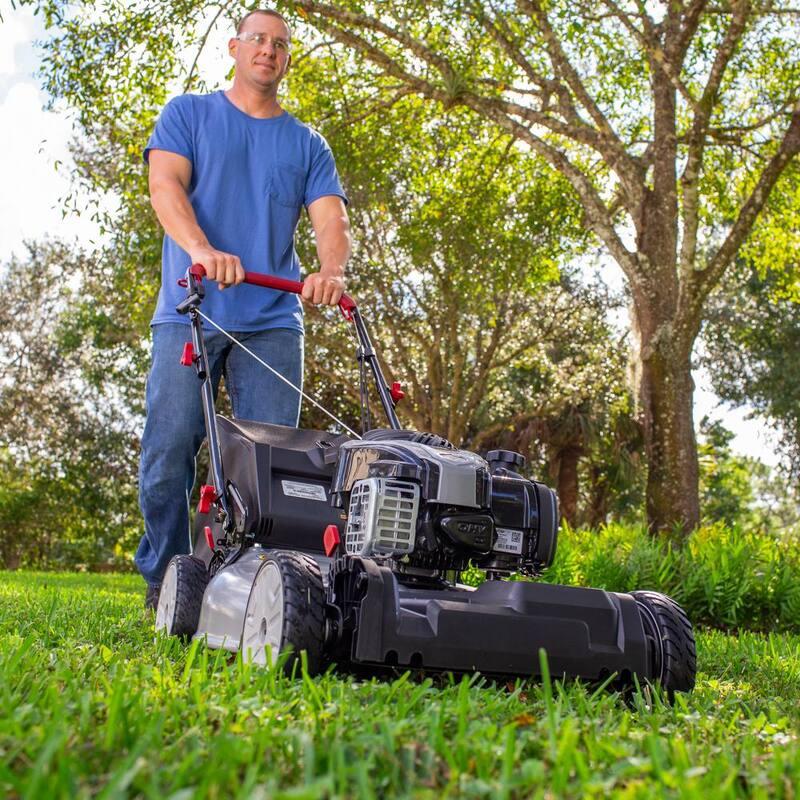 Murray 22 in. 140 cc Briggs & Stratton Walk Behind Gas Self-Propelled Lawn Mower with Front Wheel Drive and Bagger - MNA153003