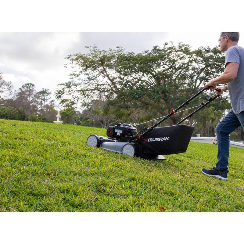 Murray 22 in. 140 cc Briggs & Stratton Walk Behind Gas Self-Propelled Lawn Mower with Front Wheel Drive and Bagger - MNA153003