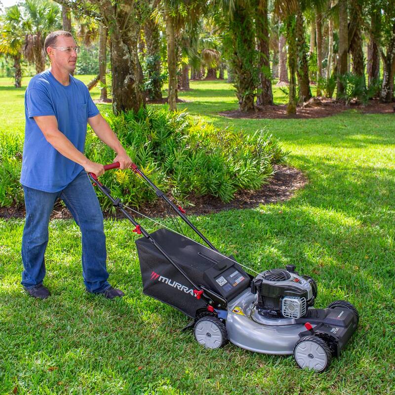 Murray 22 in. 140 cc Briggs & Stratton Walk Behind Gas Self-Propelled Lawn Mower with Front Wheel Drive and Bagger - MNA153003