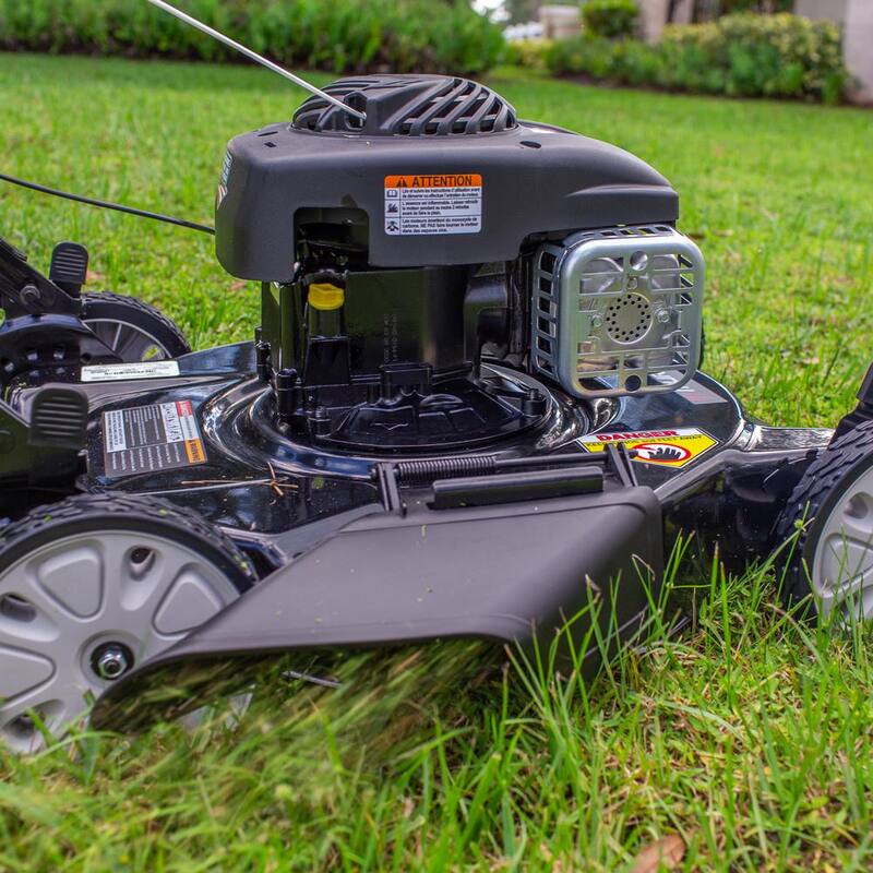 Murray 20 in. 125 cc Briggs & Stratton Walk Behind Gas Push Lawn Mower with 4 Wheel Height Adjustment and Prime 'N Pull Start - MNA152506