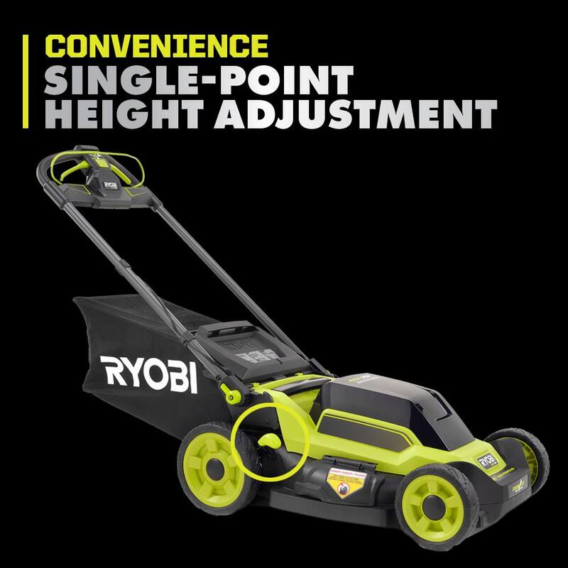 RYOBI 40V HP Brushless 20 in. Cordless Electric Battery Multi-Blade Walk Behind Self-Propelled Mower - 8.0Ah Battery & Charger - RY401260VNM