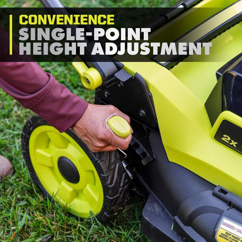 RYOBI ONE+ 18V HP Brushless Whisper Series 20" Self-Propelled Multi-Blade Walk Behind Mower - (4) 4.0 Batteries & (2) Chargers - P11100