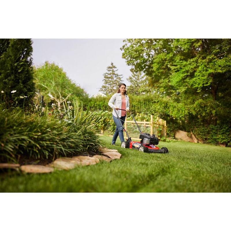 Troy-Bilt 21 in. 140 cc Briggs and Stratton Gas Walk Behind Push Lawn Mower with Mulching Kit Included - TB105B