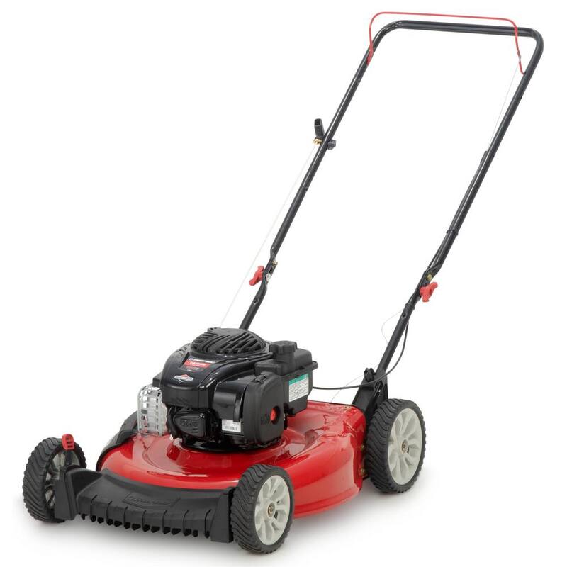 Troy-Bilt 21 in. 140 cc Briggs and Stratton Gas Walk Behind Push Lawn Mower with Mulching Kit Included - TB105B