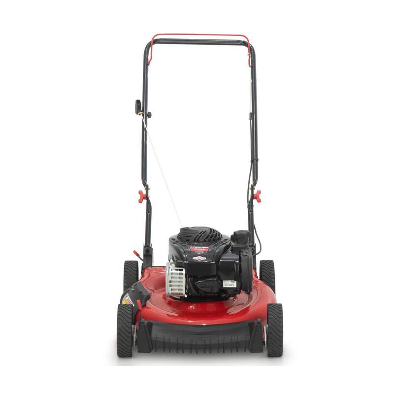 Troy-Bilt 21 in. 140 cc Briggs and Stratton Gas Walk Behind Push Lawn Mower with Mulching Kit Included - TB105B