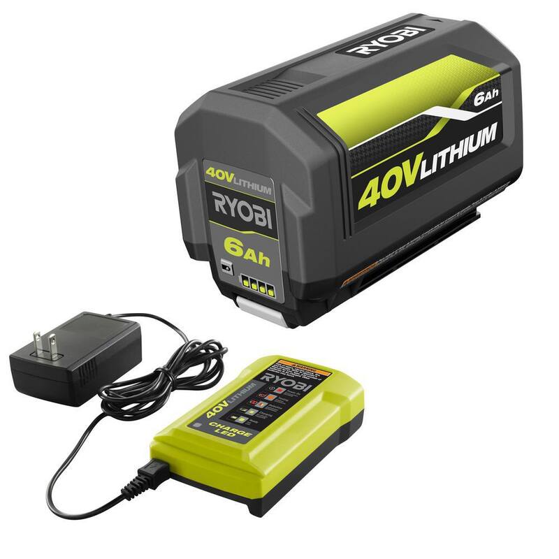 RYOBI 40V Brushless 20 in. Cordless Battery Walk Behind Push Lawn Mower with 6.0 Ah Battery and Charger - RY401110