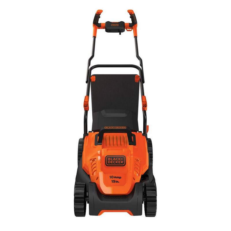 BLACK+DECKER 15 in. 10 AMP Corded Electric Walk Behind Push Lawn Mower - BEMW472BH