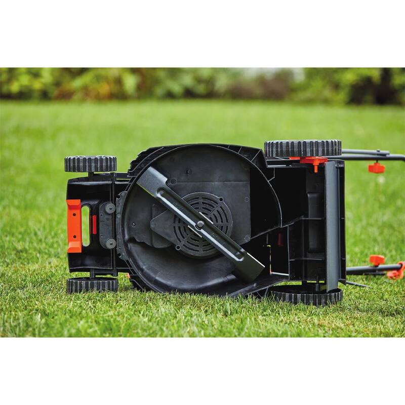 BLACK+DECKER 15 in. 10 AMP Corded Electric Walk Behind Push Lawn Mower - BEMW472BH