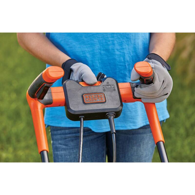 BLACK+DECKER 15 in. 10 AMP Corded Electric Walk Behind Push Lawn Mower - BEMW472BH
