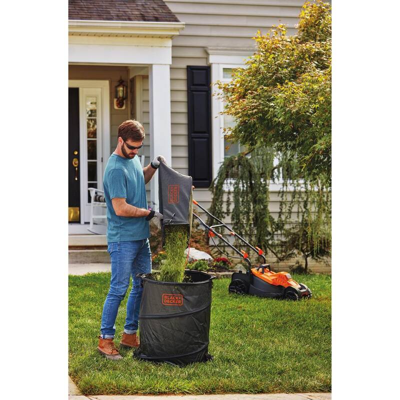 BLACK+DECKER 15 in. 10 AMP Corded Electric Walk Behind Push Lawn Mower - BEMW472BH