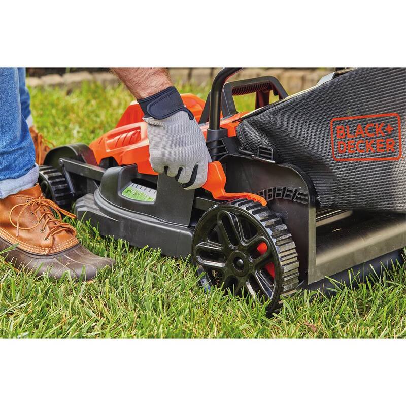 BLACK+DECKER 15 in. 10 AMP Corded Electric Walk Behind Push Lawn Mower - BEMW472BH